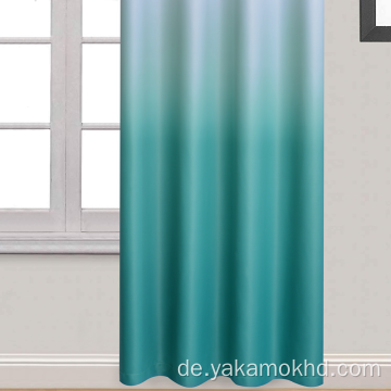 Teal Gradient Blackout Curtains